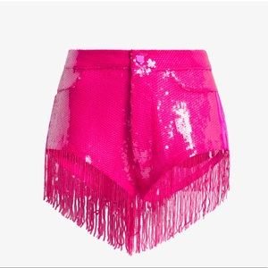 BRAND NEW - Sequin Fringe Pink IVY PARK Shorts